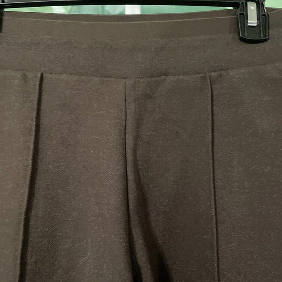 ATHLETA VENICE Heathered pintuck PANTS in DARK BROWN sz SMALL - NWT  retail $119 - Picture 10 of 14